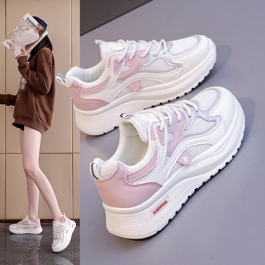 Damen Komfortable Freizeitsneaker mit atmungsaktiver Netzstruktur und rutschfester Sohle EB