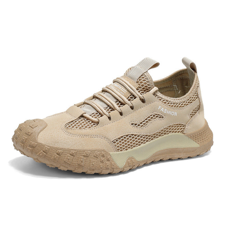 Damen Sportliche Freizeitsneaker mit atmungsaktiven Mesh-Einsätzen und strapazierfähiger Sohle EB
