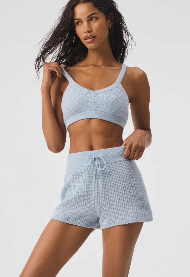 Damen lässiges Freizeit-Set aus Strukturstrick EB