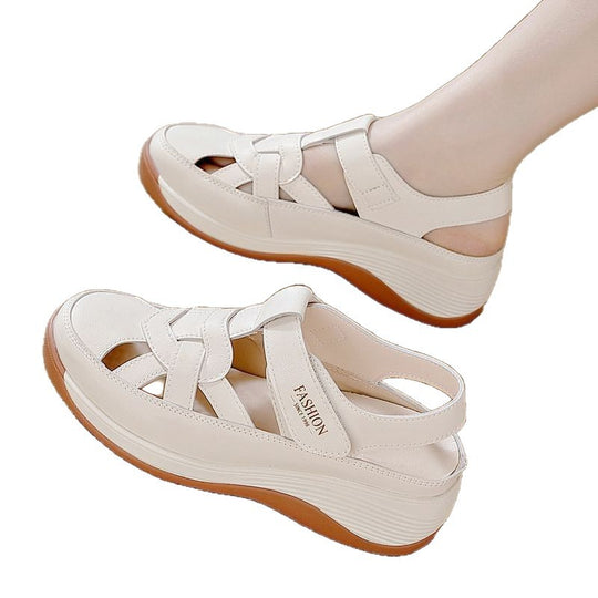 Damen Komfortable Sandalen mit verstellbarem Riemendesign und ergonomischer Sohle EB