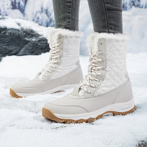 Damen Winterfestige Stiefel mit isolierter Fütterung und rutschfester Sohle EB
