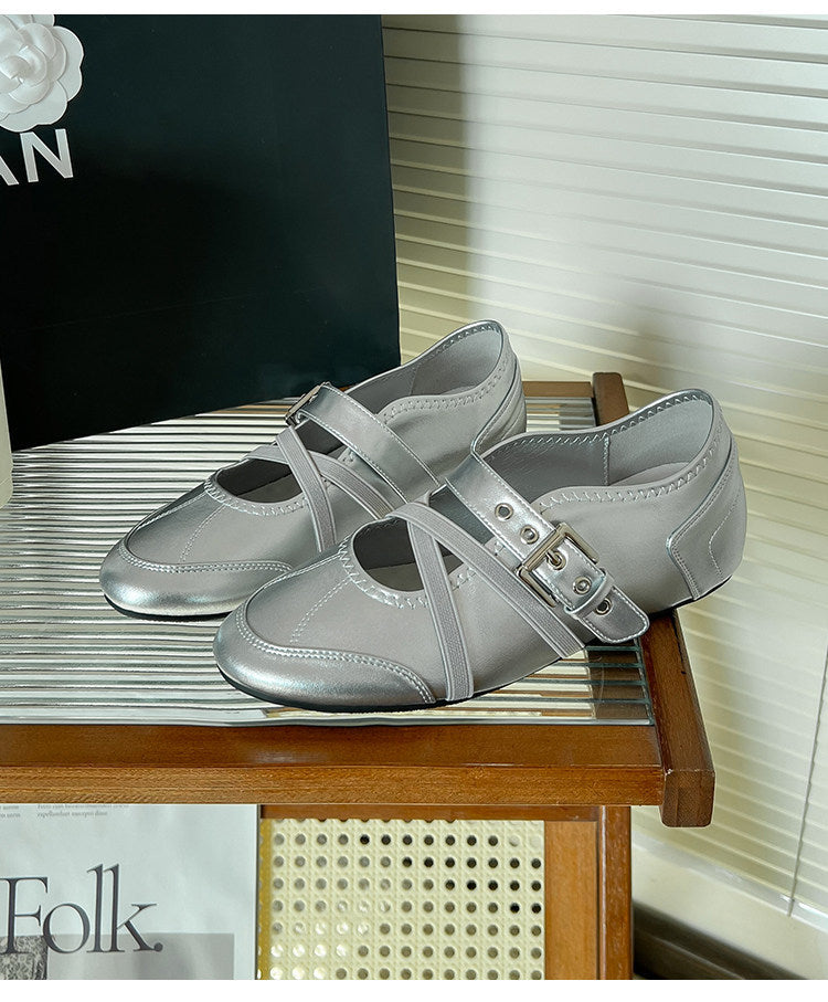 Damen Ballerinas mit verstellbaren Riemchen und komfortabler Innensohle EB