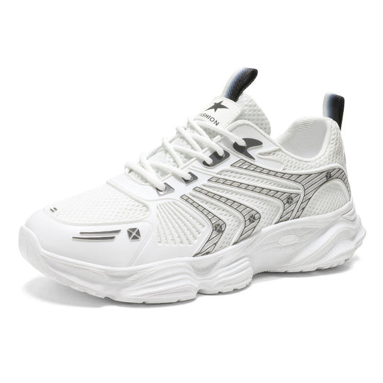 Damen Sportliche Dämpfung Sneakers mit atmungsaktiver Mesh-Oberfläche EB