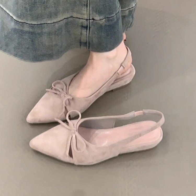 Damen Sling-Ballerinas mit dekorativem Schleifendetail und komfortablem Fußbett EB