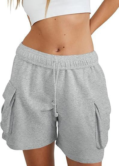 Damen lässige Freizeithose mit komfortablem Gummibund und praktischen Seitentaschen EB