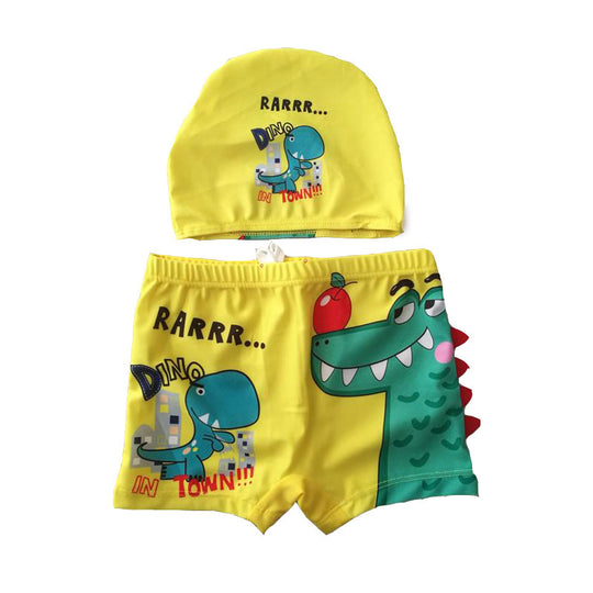 Jungen Schwimmset mit fröhlichem Dinosaurier-Motiv EB
