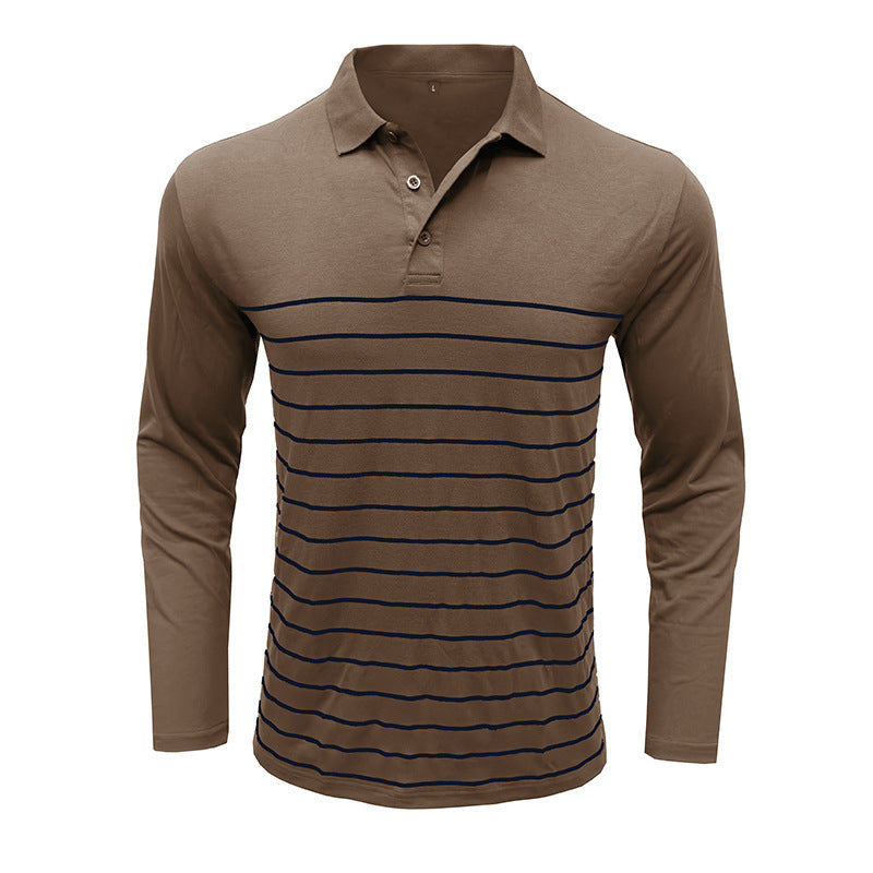 EB | Pique Pullover Slim Passform Baumwollstrick Elegantes Streifenmuster