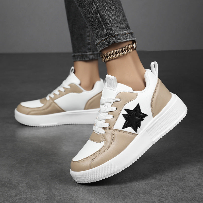 Damen Trendige Sneakers mit modischem Sternen-Design EB