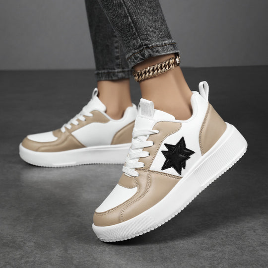 Damen Trendige Sneakers mit modischem Sternen-Design EB