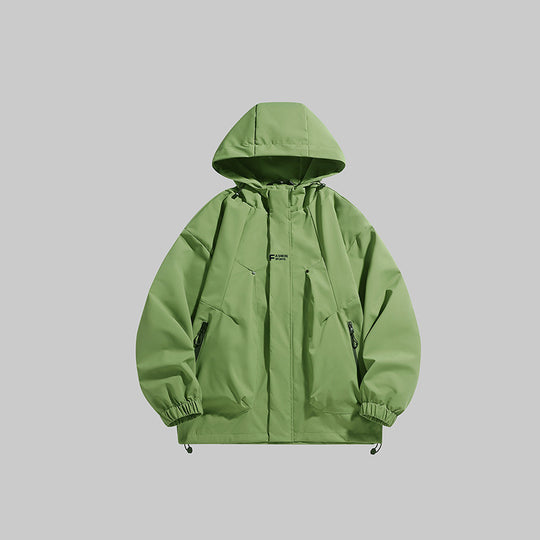 Herren multifunktionale Winterjacke mit isolierendem Fleecefutter und verstellbarer Kapuze EB