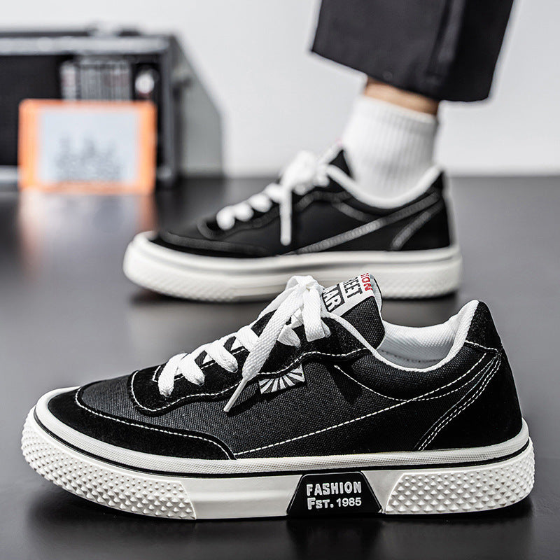 Damen modische Canvas Sneaker mit komfortabler Sohle EB