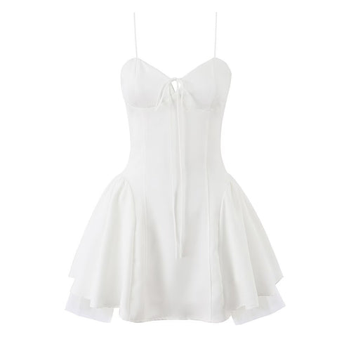 Damen Wickelkleid mit eleganter Schleifenverzierung und voluminösem Rock EB