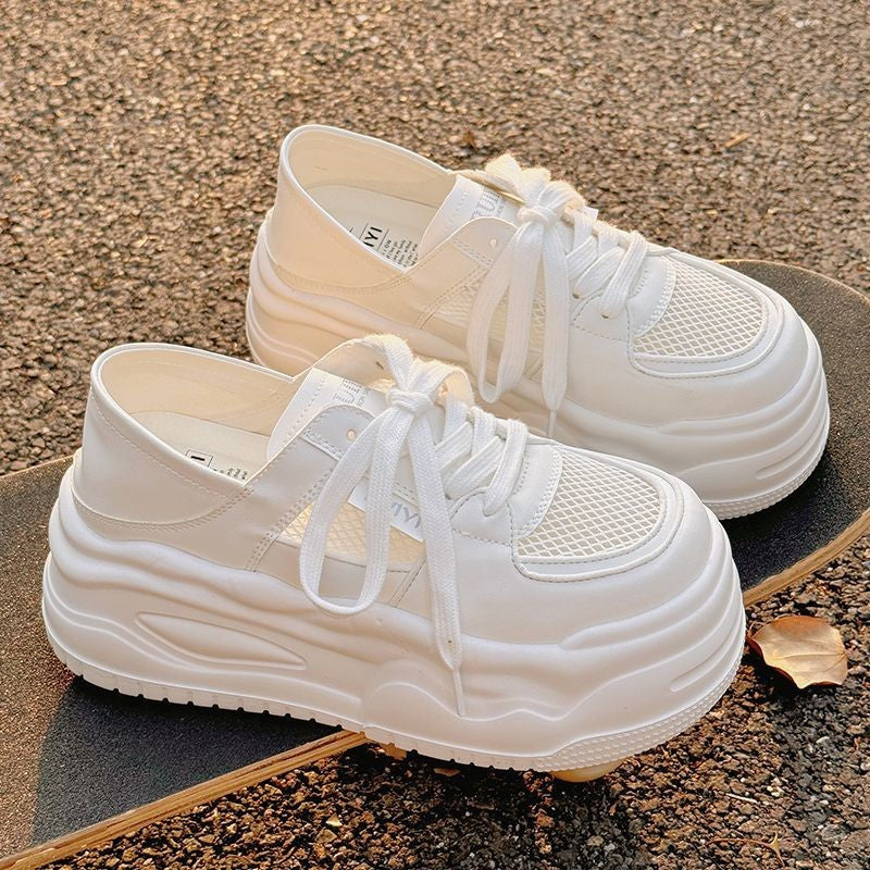 Damen Trendige Chunky Sneakers mit atmungsaktivem Mesh-Obermaterial und stabiler Sohle EB