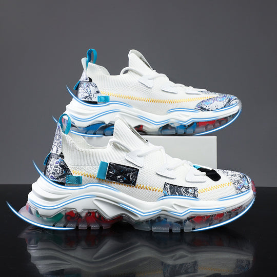 Damen Sportliche Multicolor Sneakers mit innovativer Luftpolster-Technologie EB