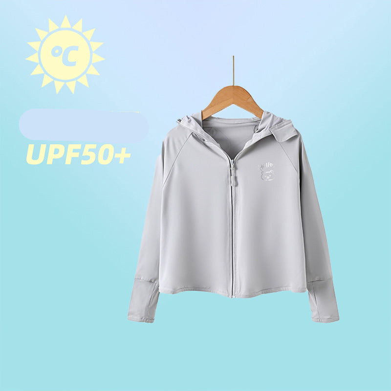 Damen performante UV-Schutzjacke mit Kapuze EB