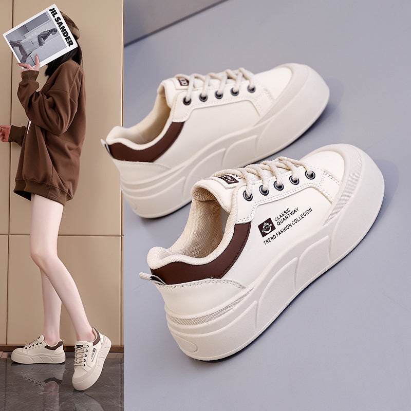 Damen modische Sneakers mit komfortablem Plateau und atmungsaktiver Sohle EB