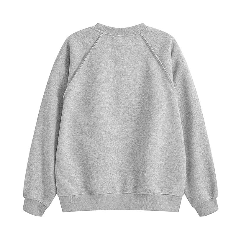 Damen bequemer Sweatshirt mit Raglanärmeln und hochwertigem Baumwollmix EB