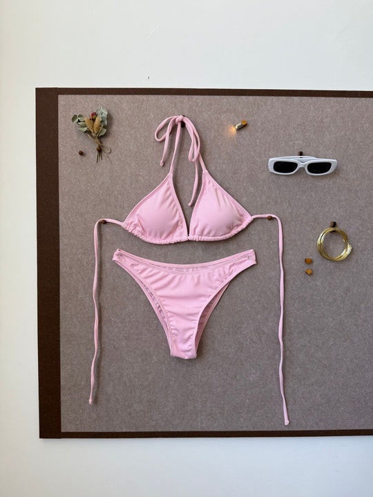 Damen Triangel-Bikini mit Raffung EB
