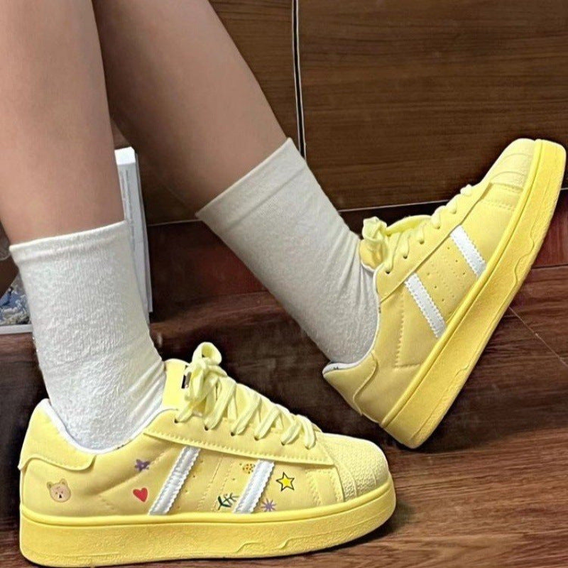 Damen Sportliche Sneaker mit klassischem Design und dämpfender Sohle EB