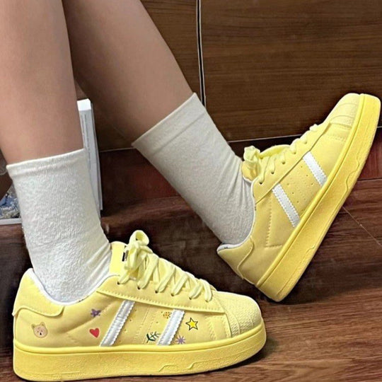 Damen Sportliche Sneaker mit klassischem Design und dämpfender Sohle EB