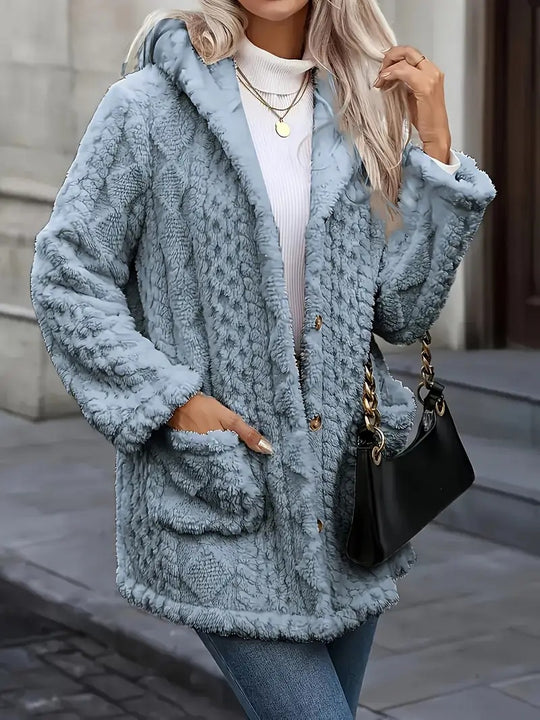 Damen Flauschige Kuscheljacke EB