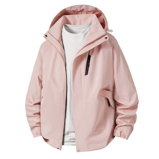 Herren technische Übergangsjacke mit verstellbarem Kapuzenrand EB