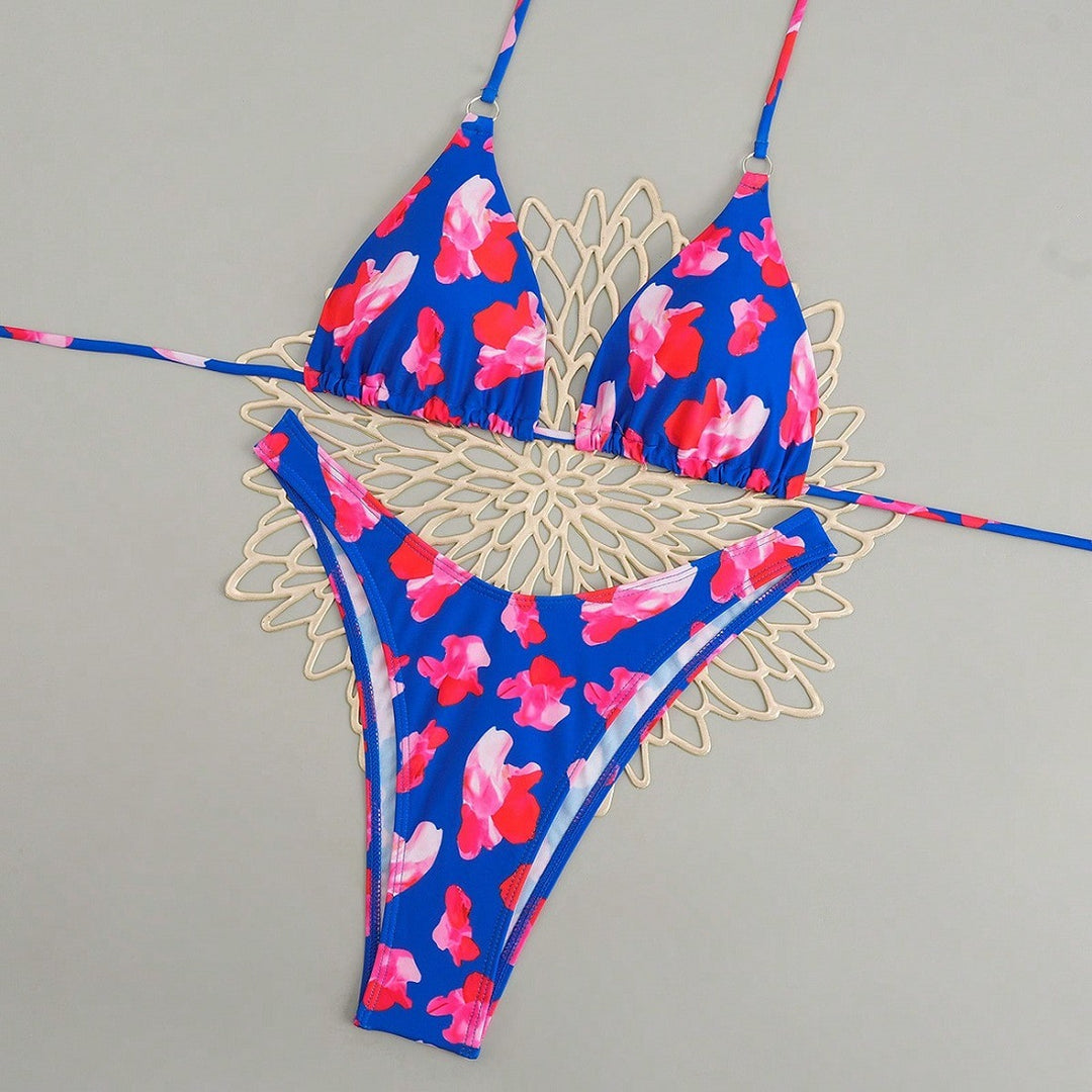 Damen Triangel-Bikini-Set mit floralem Design EB