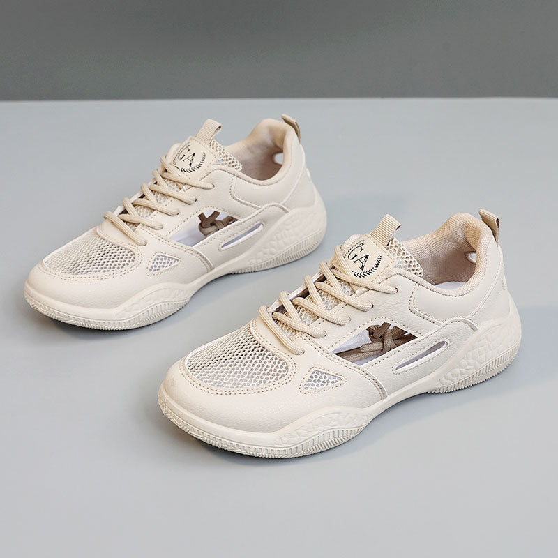 Damen Sportliche Sneaker mit atmungsaktiver Mesh-Oberfläche und rutschfester Sohle EB