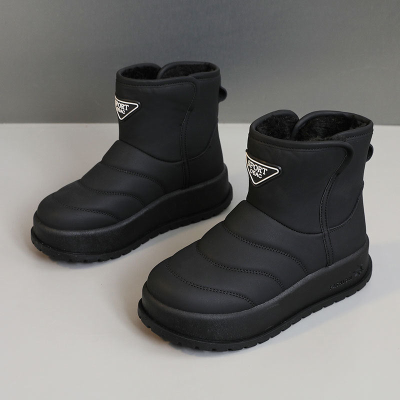 Damen warme Winterstiefel mit kuscheligem Innenfutter und robustem Profil EB