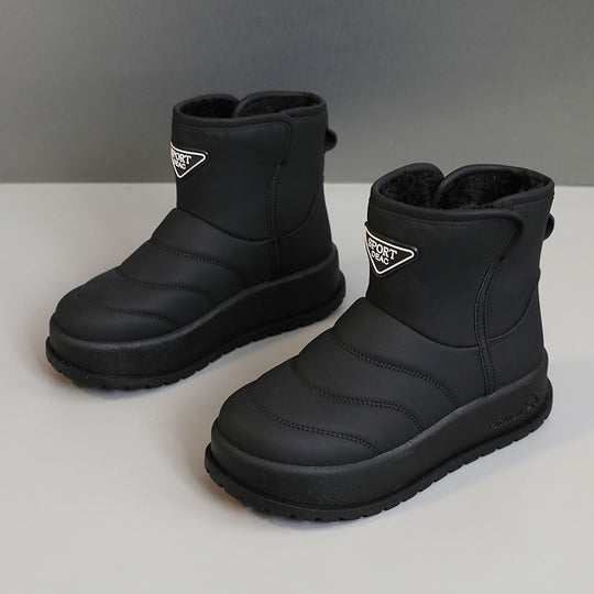 Damen warme Winterstiefel mit kuscheligem Innenfutter und robustem Profil EB