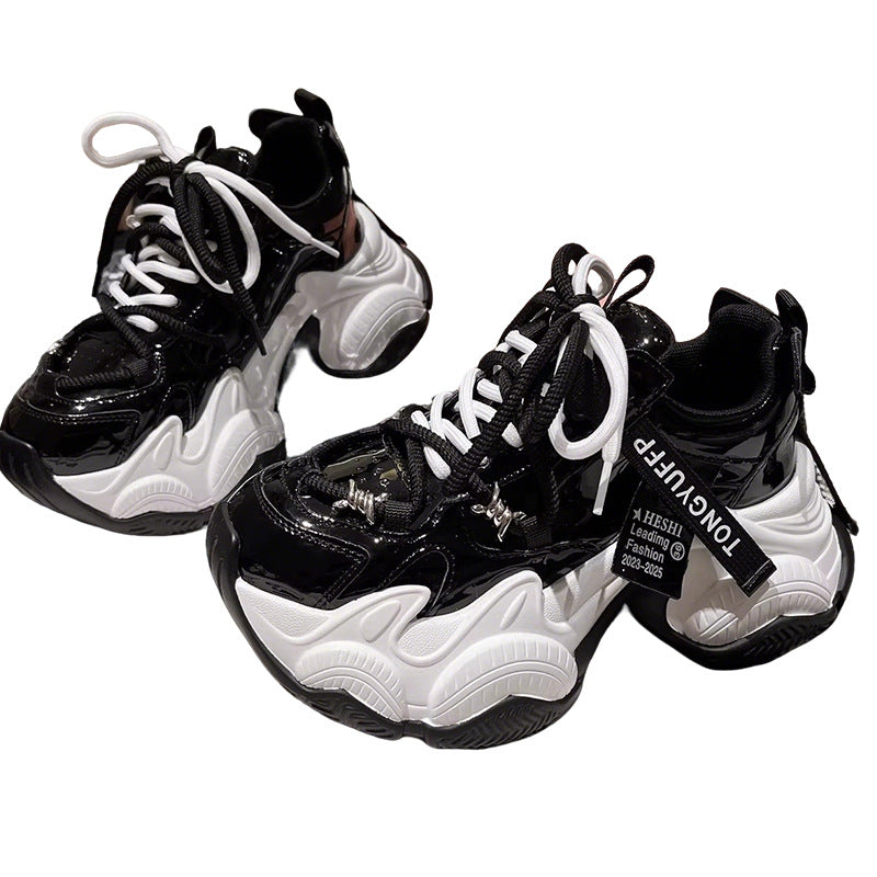 Damen Sportliche Chunky Sneakers mit atmungsaktivem Material und rutschfester Sohle EB