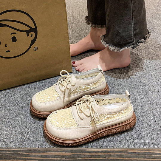 Damen Komfortable Freizeit Sneakers mit atmungsaktiver Oberflächenstruktur EB