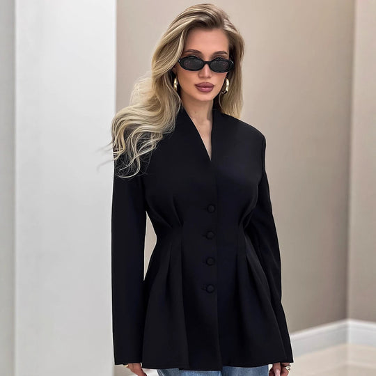 Damen Eleganter Blazer mit taillierten Akzenten EB