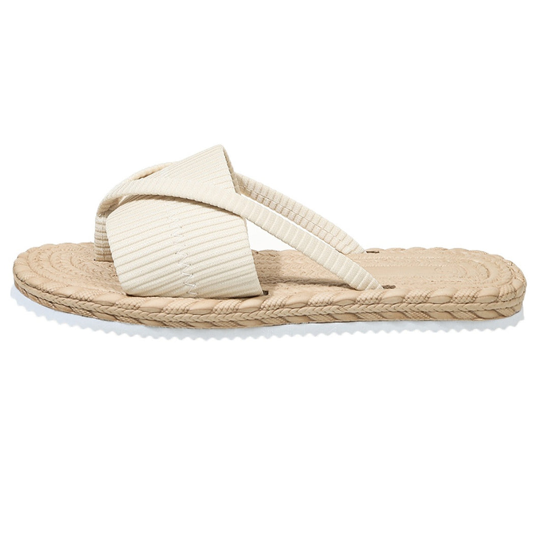 Damen Slide-Sandalen mit geflochtenem Riemen und komfortabler Sohle EB