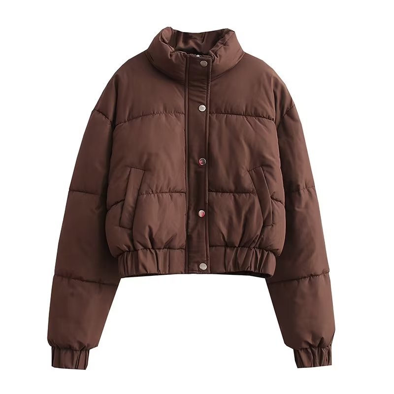 Damen Steppjacke mit hohem Kragen undpraktischen Taschen EB
