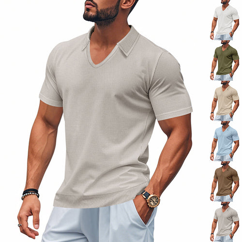 Herren Polo-Shirt mit strukturiertem Design und modernem Schnitt EB