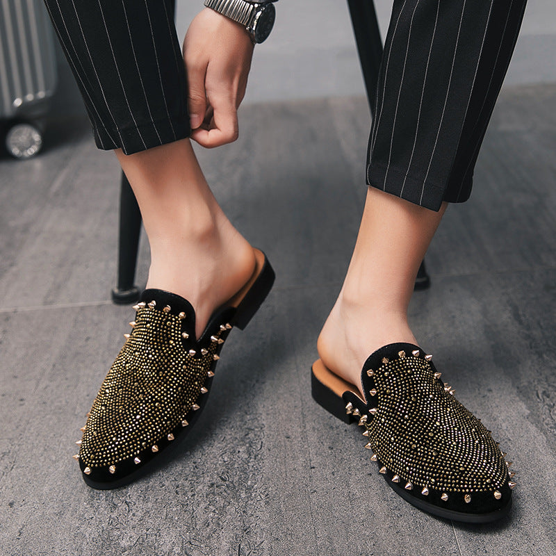 Damen Mokassins mit luxuriösen Nieten-Details und weichem Innenfutter EB