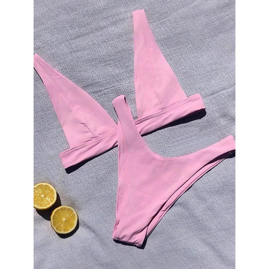 Damen Zweiteiliges Bikini-Set mit floralem Design EB