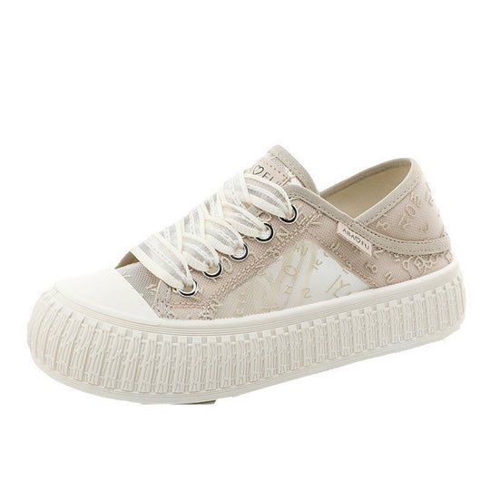 Damen modische Sneaker mit atmungsaktivem Obermaterial und elastischem Schnürsystem EB