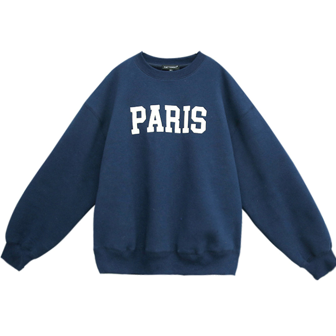 Damen lässiger Sweatshirt mit markantem Schriftzug EB