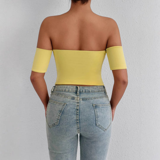 Damen Off-Shoulder Body mit figurbetonendem Schnitt EB