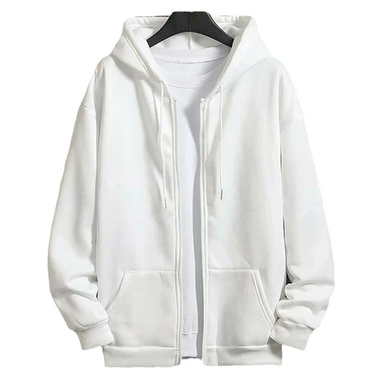 Unisex Zip-Hoodie mit verdecktem Reißverschluss, minimalistischer Silhouette und angerautem Innenfutter EB