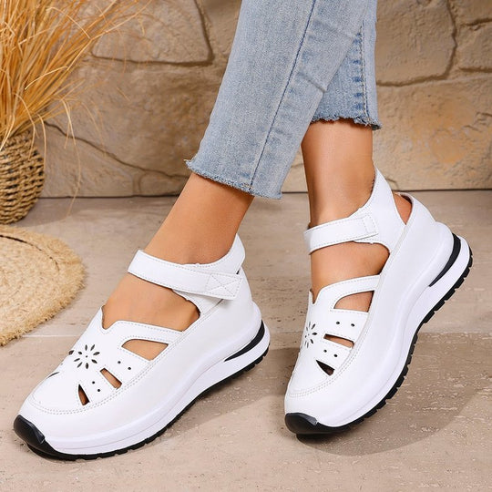 Damen Komfort-Sandalen mit verstellbarem Riemen und rutschfester Sohle EB
