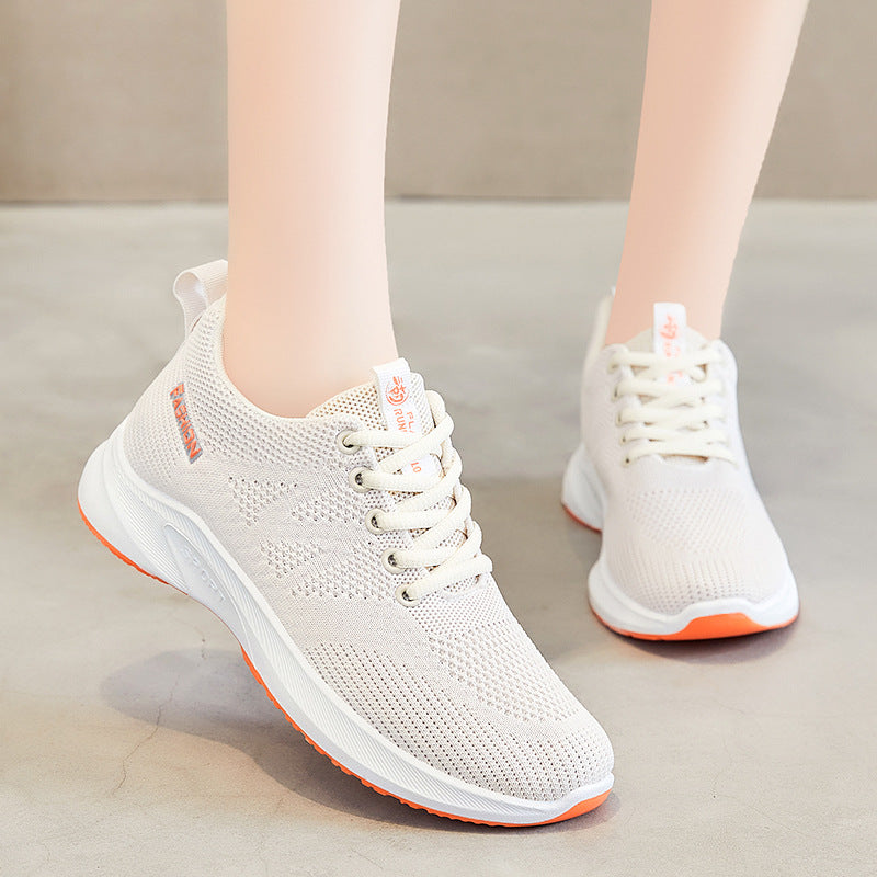 Damen Sportliche Sneaker mit atmungsaktivem Obermaterial und flexibler Sohle EB