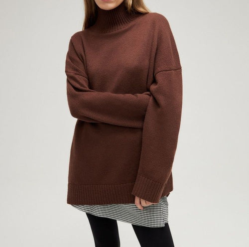 EB | Lässiger Lockerer Rollkragenpullover