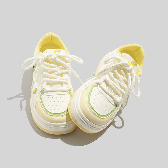 Damen Sneakers mit verspieltem Tierdesign und komfortabler Sohle EB