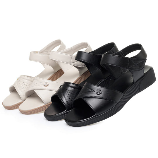 Damen Komfortable Sandalen mit stylishen Riemen EB