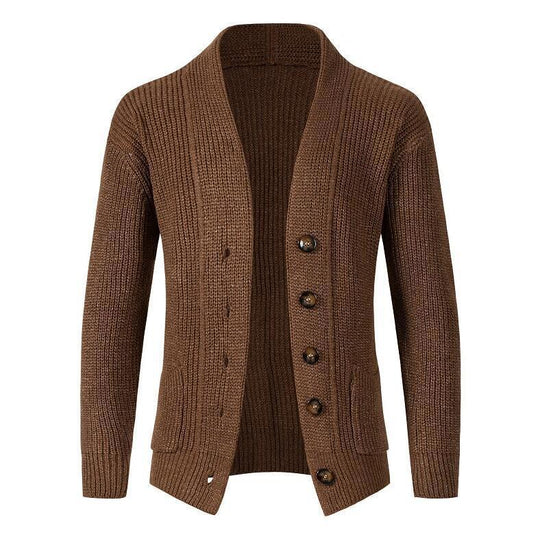 Damen Strickjacke mit knöpfbarem Design und seitlichen Taschen EB