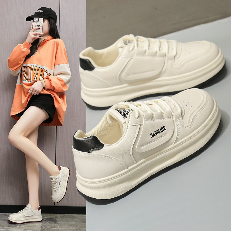 Damen modische Sneakers mit weichem Obermaterial und stoßdämpfender Sohle EB
