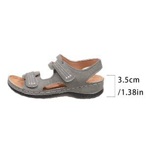 Damen Komfortable Sandalen mit verstellbaren Klettverschlüssen EB